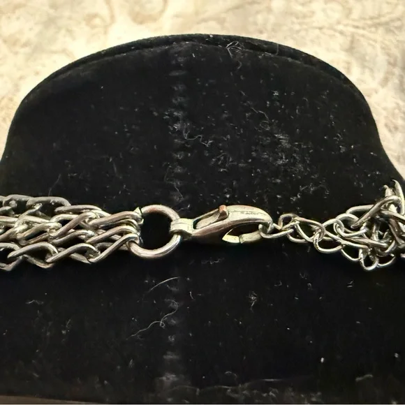 Silver Rings Chain Necklace - Picture 3 of 4